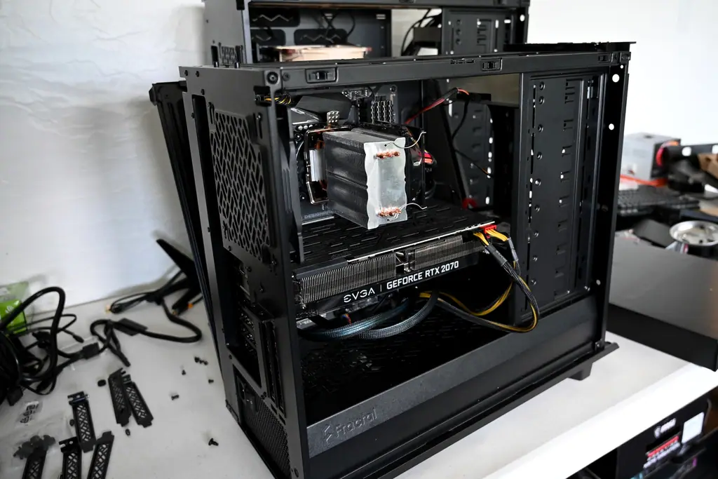 Open-case PC build